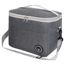 Mega 手提鋁箔保溫便當袋 莫蘭迪便當盒專用款 灰色, 1個