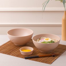 아띠홈 올더플레이트 면기 2p + 찬기 2p 세트, 베이지, 1세트