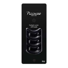 PICCASSO 畢卡索 睫毛夾替換膠條 4入, 黑色, 1組