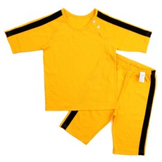 Maykids 童款寬線條40支棉7分袖衣褲套裝