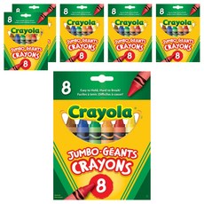 Crayola 繪兒樂 大號蠟筆, 8色, 6個