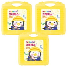 모나미 펭수 크레파스 세트, 24색, 3세트