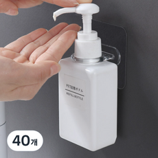 多用途黏貼式掛鉤 6.5 x 6.5 cm, 透明, 40個