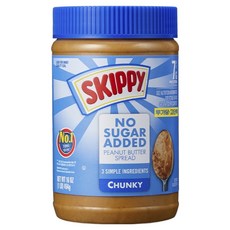 스키피 땅콩버터 노슈거에디드 청크, 454g, 1개