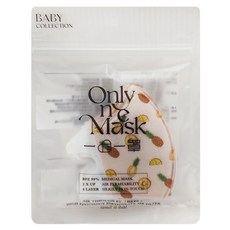 Only One Mask 一心一罩 幼幼醫用口罩, 好運旺旺來 米色 + 黃色, 1組, 10入