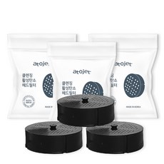아토젯 ACF 클렌징 활성탄소 샤워기 헤드필터, 3개