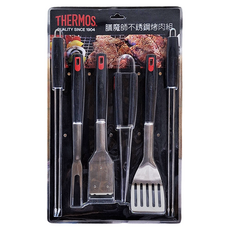 THERMOS 膳魔師 不鏽鋼烤肉配件5件組 G1-BBQ-AEBK, 1組