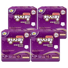 Chamsarang 褲型優質成人紙尿褲, 特大號, 10入, 4個