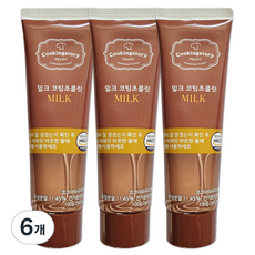 쿠킹스토리 코팅초콜릿 튜브 밀크, 100g, 6개