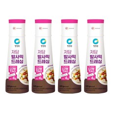 청정원 저당 발사믹 드레싱, 320g, 4개