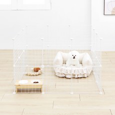 PET CHOICE 寵物圍欄 24p 套組, 白色的