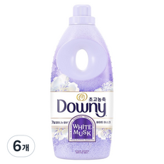 Downy 7日綻放超濃縮衣物柔軟精 白麝香 正裝, 1L, 6個