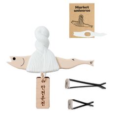 마켓유니버스 액막이명태 차량용 디퓨저 안전운전 아이보리, 블랙체리, 1개