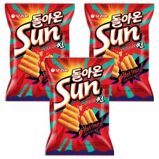 ORION 好麗友 陽光波浪玉米脆片 辣味, 80g, 3包