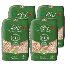 파스타베루또 1881 유기농 통밀 푸실리, 500g, 4개