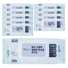 탐사 도톰한 고평량 물걸레 청소포 80g 특대형 25p, 10개