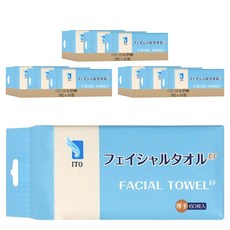 ITO 日本伊藤 EF紋懸掛抽取式洗臉巾, 白色, 9包