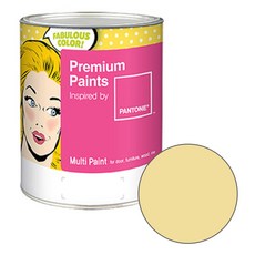 노루페인트 팬톤 멀티 에그쉘광 페인트, 멜로옐로(12-0720), 1L, 1개