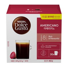 NESCAFE 雀巢咖啡 Dolce Gusto 多趣酷思 美式膠囊咖啡, 8.3g, 30入, 1個