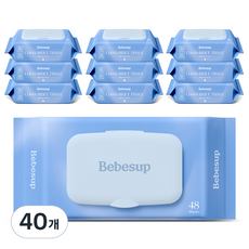 Bebesup Clean Bidet廁所用濕紙巾 蓋型, 48張, 55g, 40個