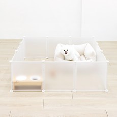 PET CHOICE 寵物白色圍欄 12入+白色連接器 24入, 混色
