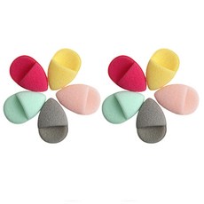 POTEGAR 水滴形洗臉海綿手套 10入, 隨機出貨, 1套