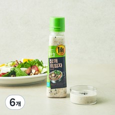 풀무원 참깨 흑임자 드레싱, 220g, 6개