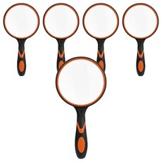 Bakojel 手柄放大鏡 直徑 100mm, 橘色, 5個