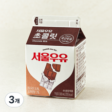 서울우유 초콜릿 우유, 300ml, 3개