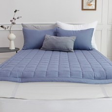 柔軟洗滌絎縫薄墊, 藍色