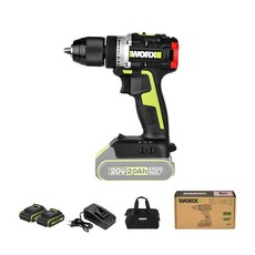 WORX 20V 충전 드릴 드라이버 WU182, 본품 + 배터리 1개, 1개