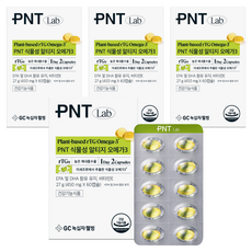 GC Wellbeing PNT 植物性rTG Omega-3, 27g, 4個, 60錠
