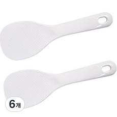 壓花衛生飯勺 1號, 白色, 6個