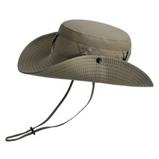 MarketA 女款交叉戶外漁夫帽, 卡其色