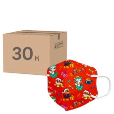順易利 立體醫用口罩 兒童(S) 汪汪隊-禮物 30片 1盒, 紅色 耳掛式 汪汪隊禮物