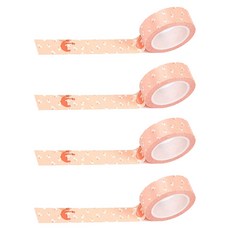 빨강머리앤 마스킹 테이프 15mm x 10m, 벚꽃앤, 4개