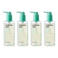 맥스클리닉 포어리스 딥 클렌징 오일 폼, 200ml, 4개