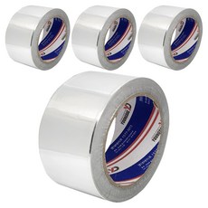BUKWANG KOREA CHEMICALS 銀箔鋁箔膠帶 銀色 23m, 4個