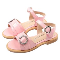 Lulushu 女童 PT 水晶寶石涼鞋 BY186