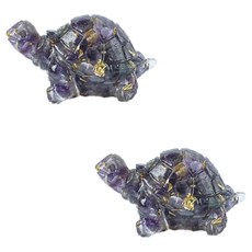 홈플로우 신년 장수기원 원석 느낌 거북이 장식 피규어 2p, 15
