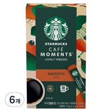 STARBUCKS 星巴克 Cafe Moments即溶香滑咖啡粉隨手包, 6盒, 1.2g, 10條