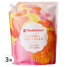 더블하트 유아용 섬유유연제 베이비플로럴향 리필, 2.1L, 3개