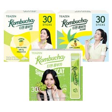 티젠 콤부차 파인애플 30p + 레몬 30p + 샤인머스켓 30p, 1세트, 5g