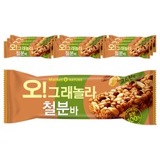 Market O NATURE 格蘭諾拉穀物補鐵堅果棒, 35g, 10包