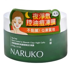 NARUKO 牛爾 台灣公司貨 茶樹痘痘粉刺調理晚安凍膜, 80g, 1罐