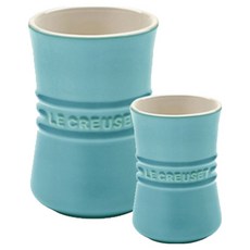 LE CREUSET 調味料容器 250ml+1L+購物袋 M組, 1套, 加勒比藍