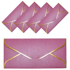 高級信紙零用錢信封, 深紅色, 5個