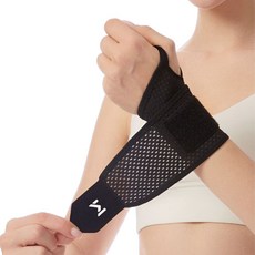 라운듀 통기성 메쉬 경량 손목 보호대, BLACK, 4개