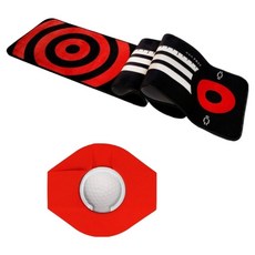 SNBRO 奧運版高爾夫遊戲推桿墊, 黑色 + 紅色, 1個