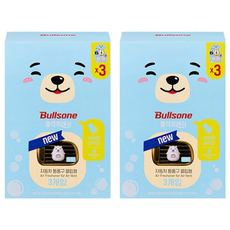 불스원 폴라프레쉬 통풍구 클립형 캐릭터 차량용방향제 부부 3p, 2개, 아쿠아향